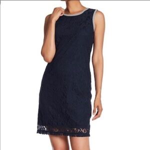 Hope & Harlow Contrast Trim Lace Dress Size 12
